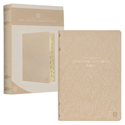 Pearlescent Taupe - Leather Bible, NLT 