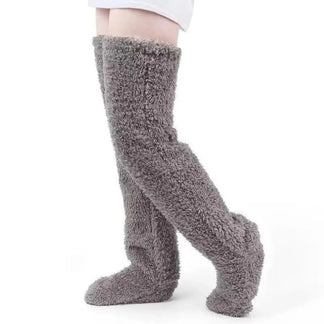 LUXFootie™ Fuzzy Socks! Thigh High Socks – Ombrolux